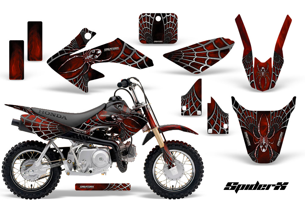 CRF 50 Graphics Kit SpiderX Red Black